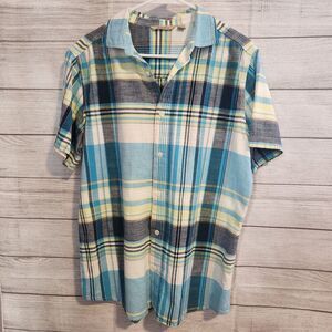 Paradise Collection Medium Multicolor short Sleeve Button Up Shirt